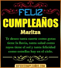GIF Frases de Cumpleaños Maritza